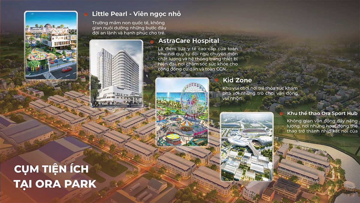 cụm tiện ích nội khu tại ora park zengroup